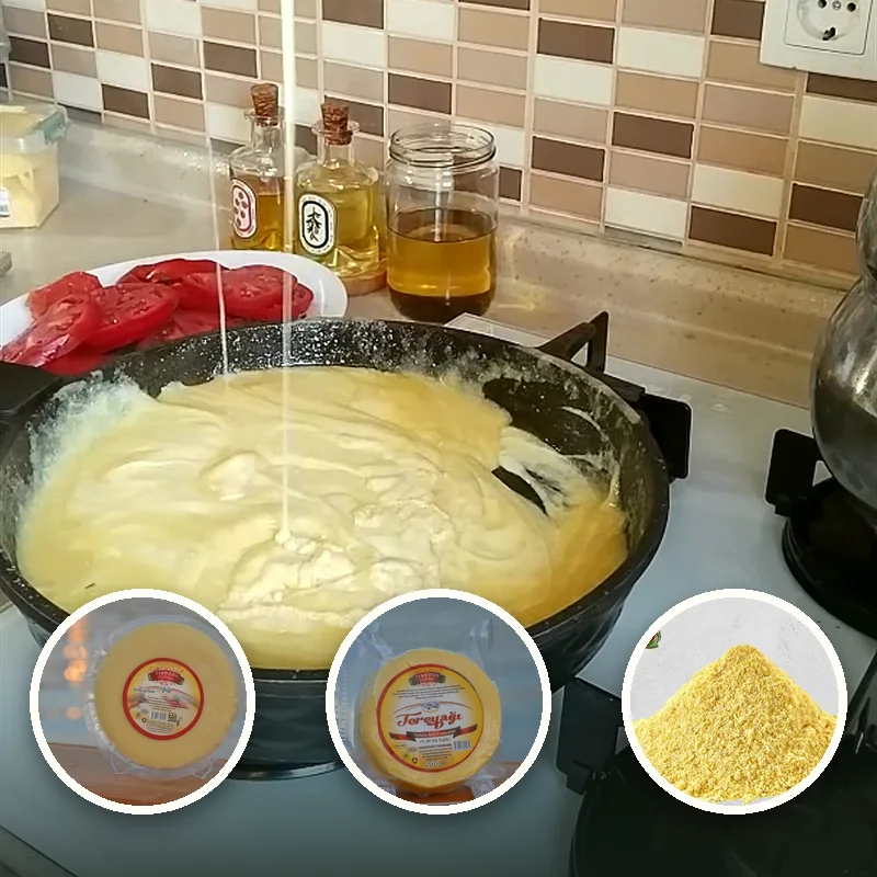 Kuymak seti: kolot peyniri, tereyağı ve mısır unu